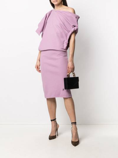 THE ATTICO off-shoulder dress outlook