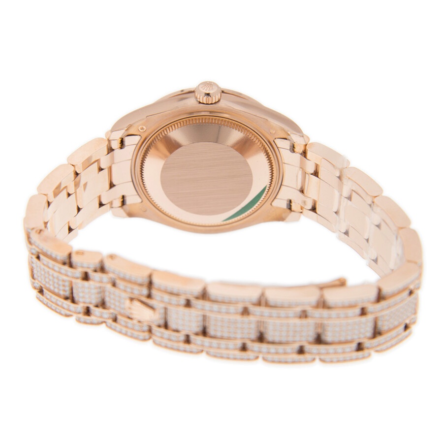 Rolex Pearlmaster 34 Rose Gold Diamond Paved Watch 81405 rbr-0001 - 3