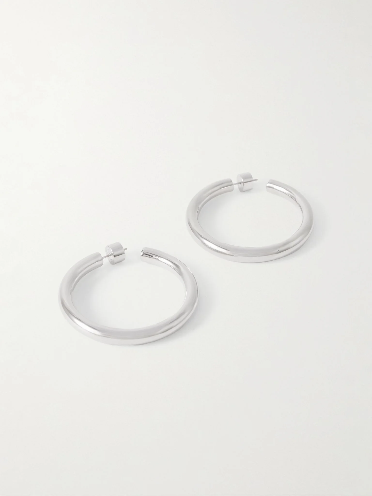 Natasha Baby silver-tone hoop earrings Silver - 1