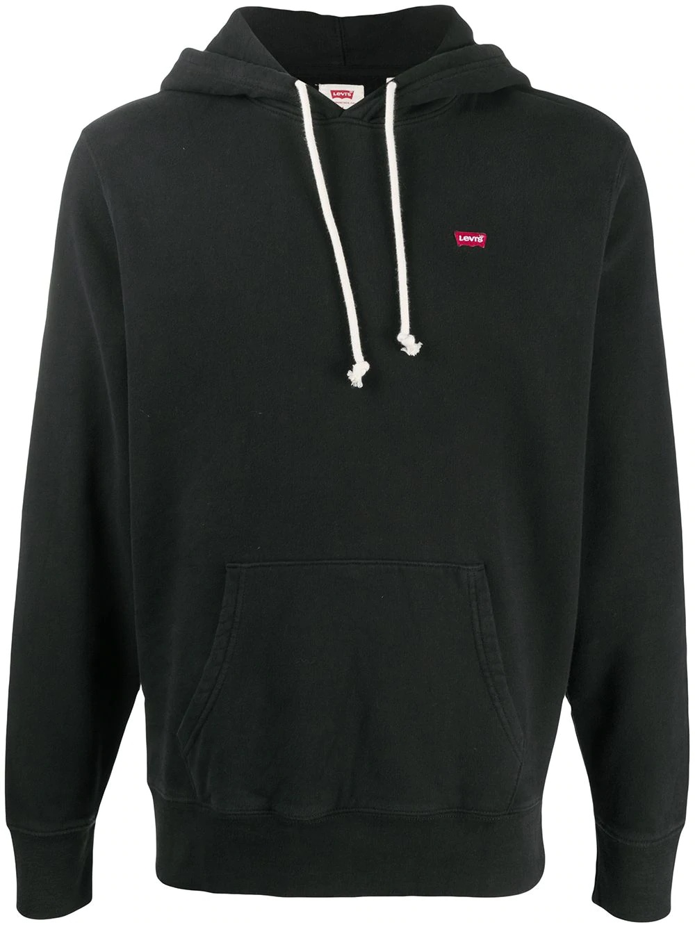 logo cotton hoodie - 1