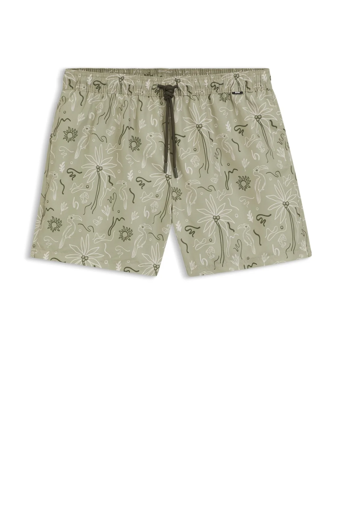 SWIM SHORTS WITH ALL-OVER PRINT - 1