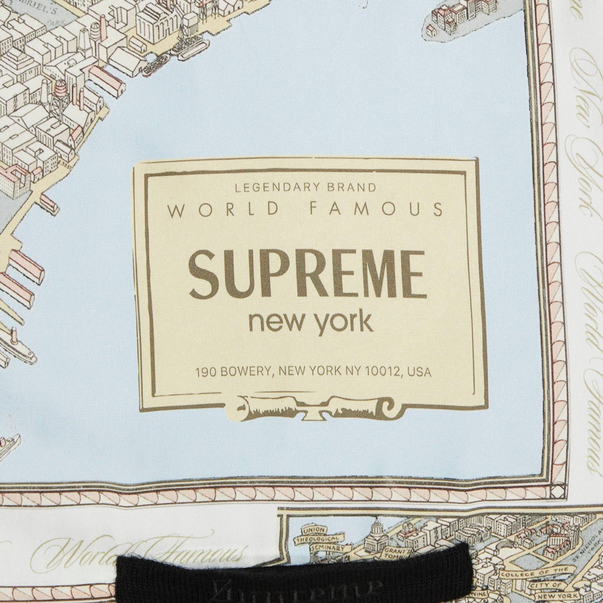 Supreme Supreme Silk Map Cardigan 'Black' | REVERSIBLE