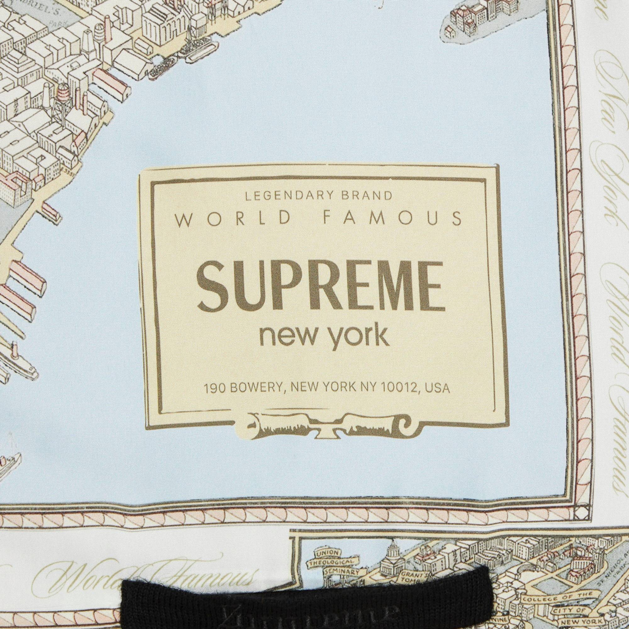 Supreme Silk Map Cardigan 'Black' - 3