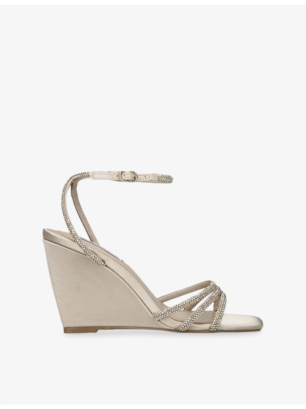 Aubri Satin Wedge Sandals - 1
