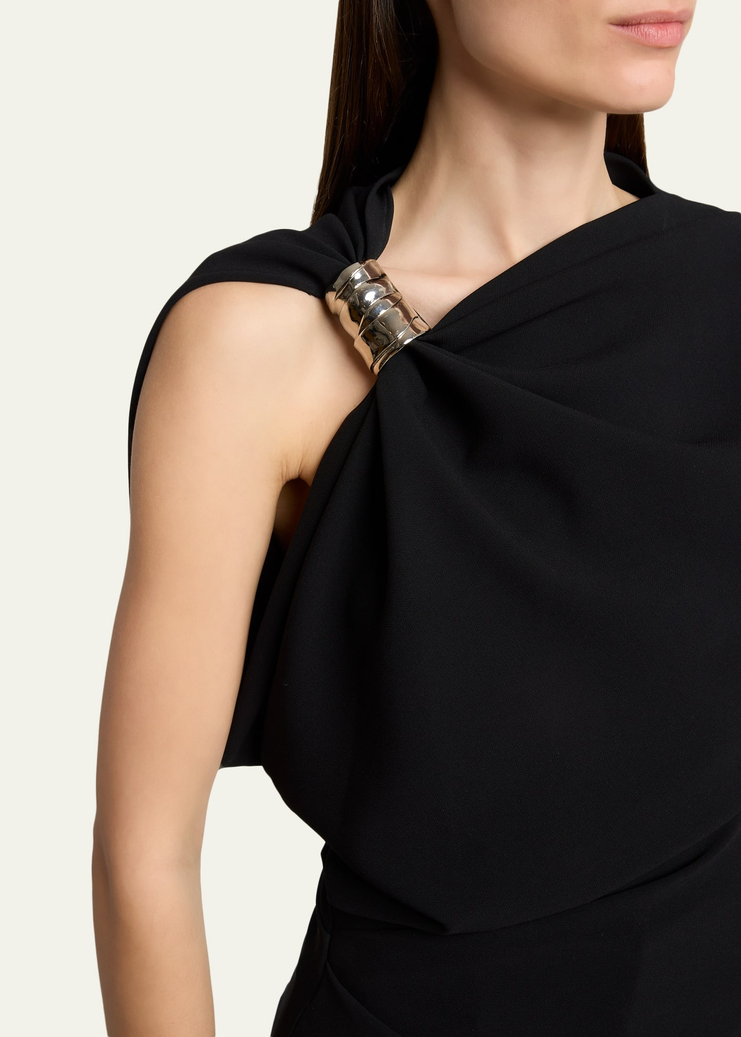 Malika Draped Short-Sleeve Top - 5