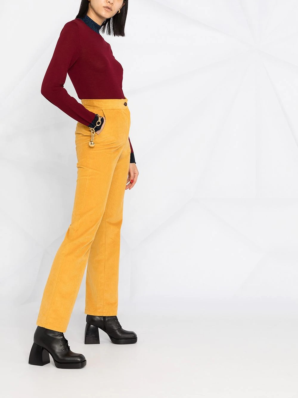 two-tone slim jumper - 6