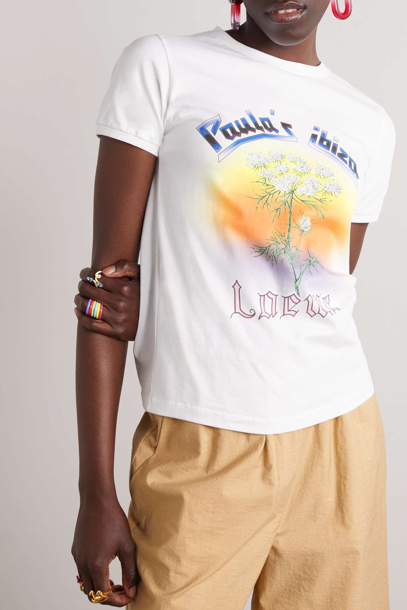 + Paula's Ibiza printed cotton-jersey T-shirt - 3