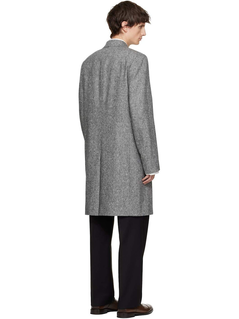 Gray Double Breasted Over Coat 3