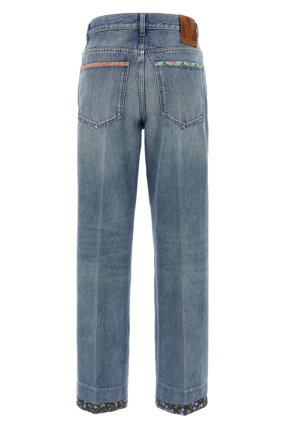 Valentino Garavani floral jeans - 3
