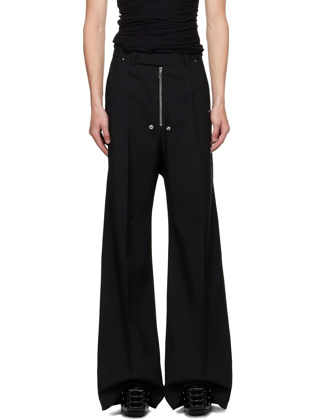 Black Concordians Tailored Wide Bela Trousers - 1