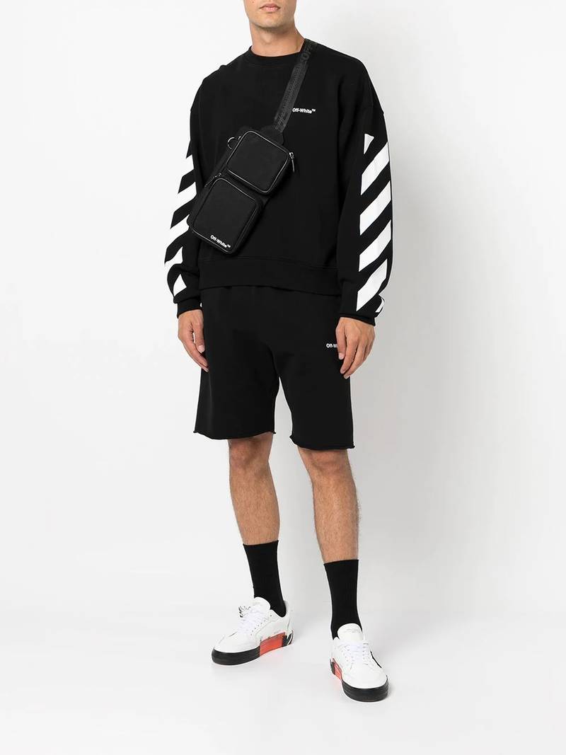 Off-White Diagonal Helvetica oversized sweatshirt outlook