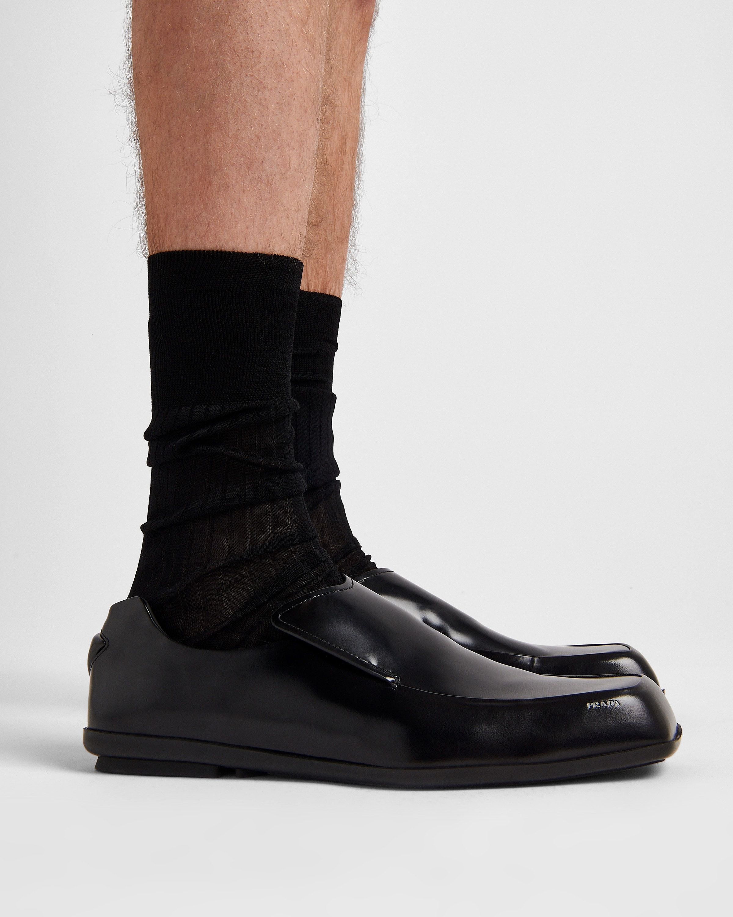 Razor brushed leather loafers - 3