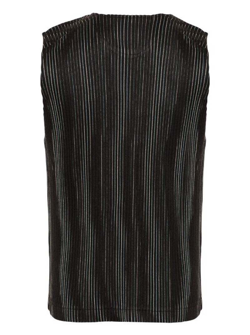 ISSEY MIYAKE AW23 PLEATED VEST - BROWN outlook