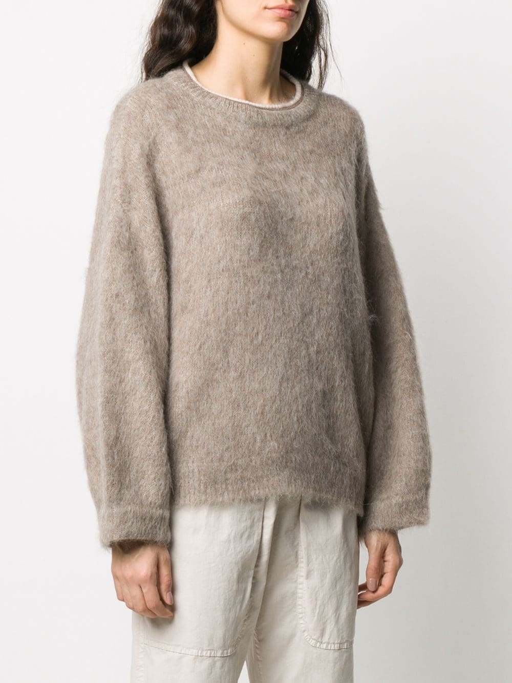 crew neck long-sleeved jumper  - 3