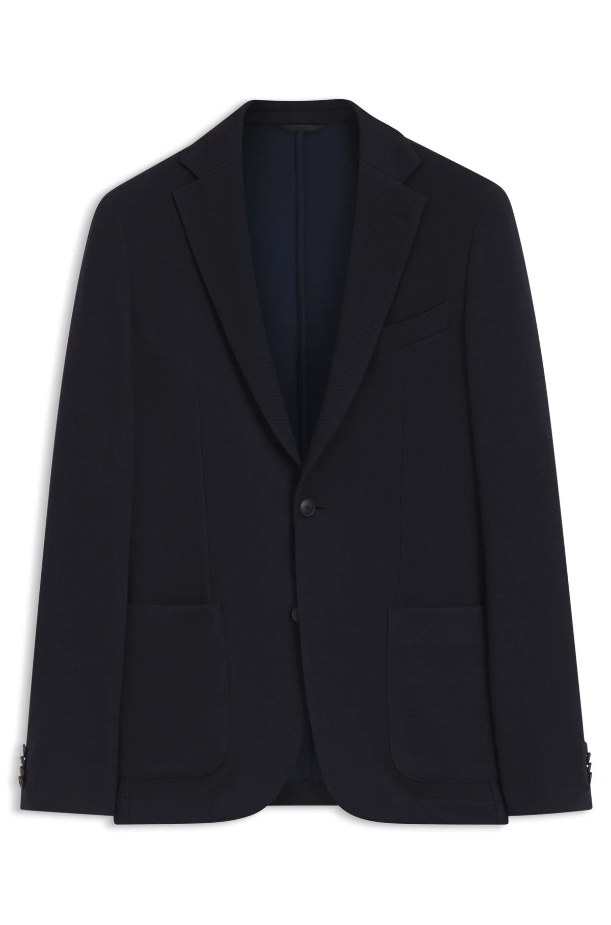 SLIM-FIT BLAZER IN MICRO-PATTERNED STRETCH JERSEY - 1