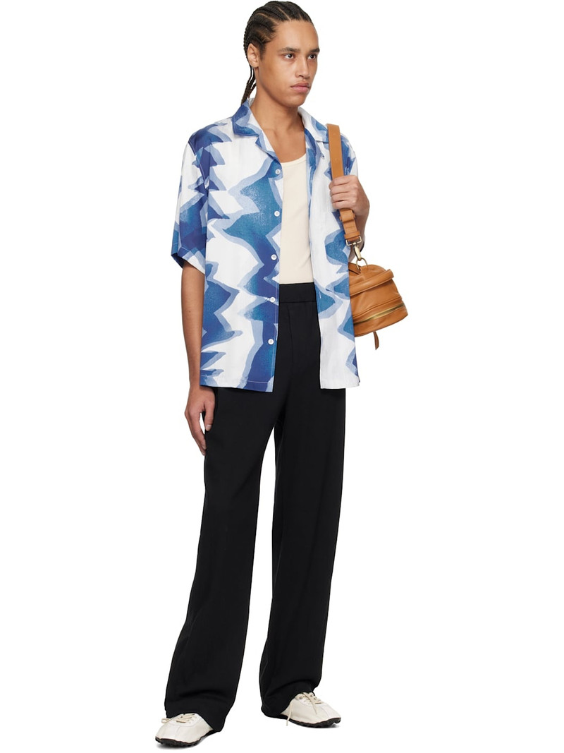 Wooyoungmi Blue Graphic Print Shirt outlook