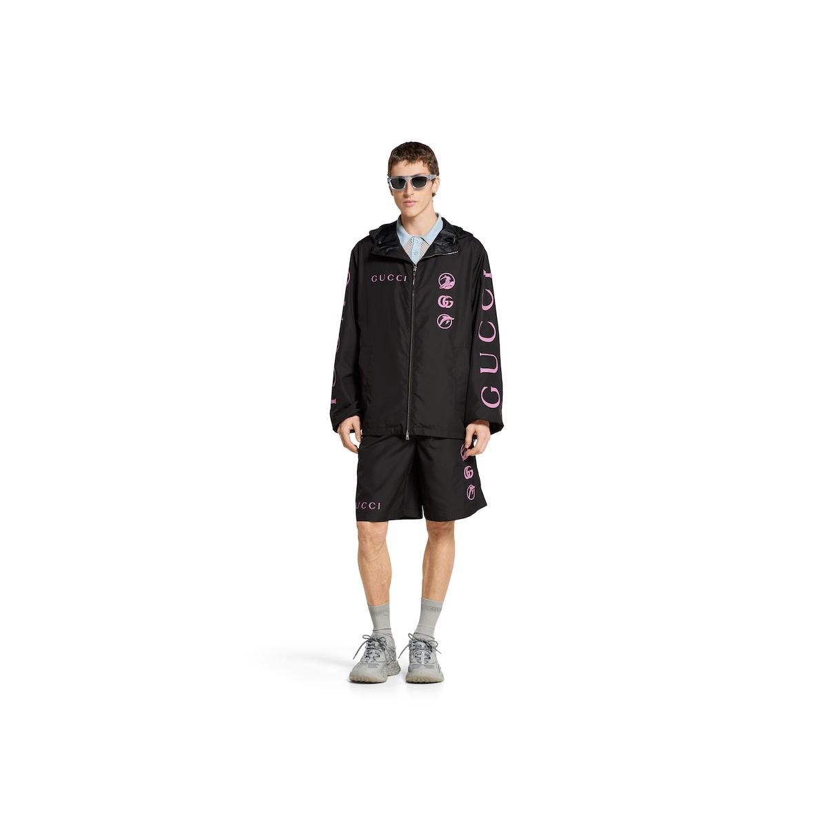 Printed technical poplin jacket - 2