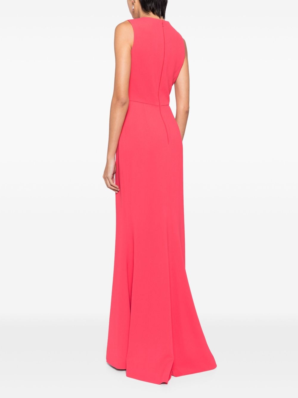 V-neck long dress - 4