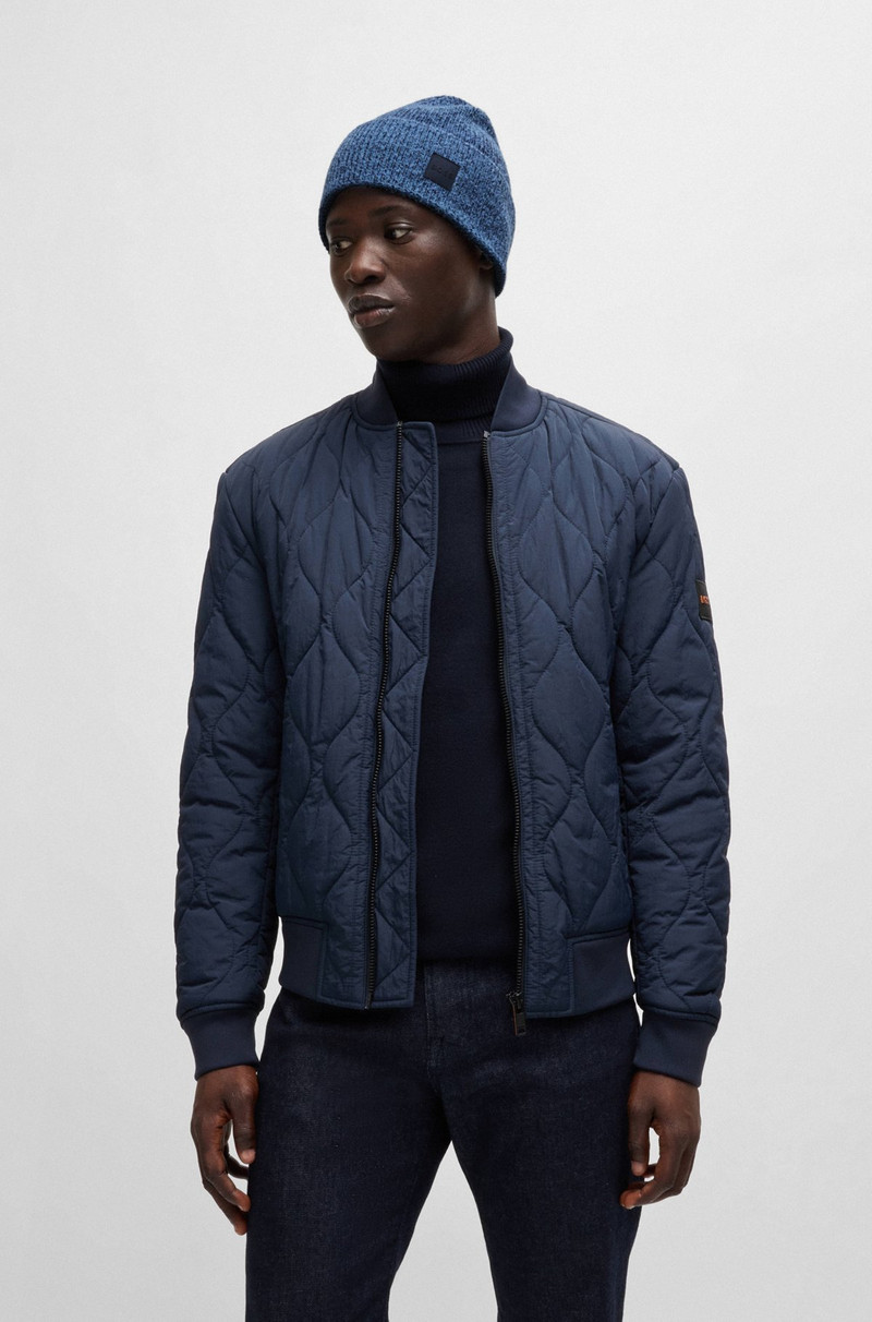 RIBBED BEANIE HAT WITH CONTRASTING LOGO LABEL 4