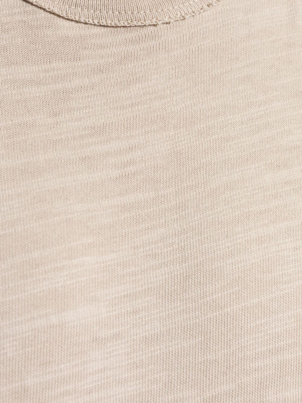mélange-effect cotton T-shirt - 5