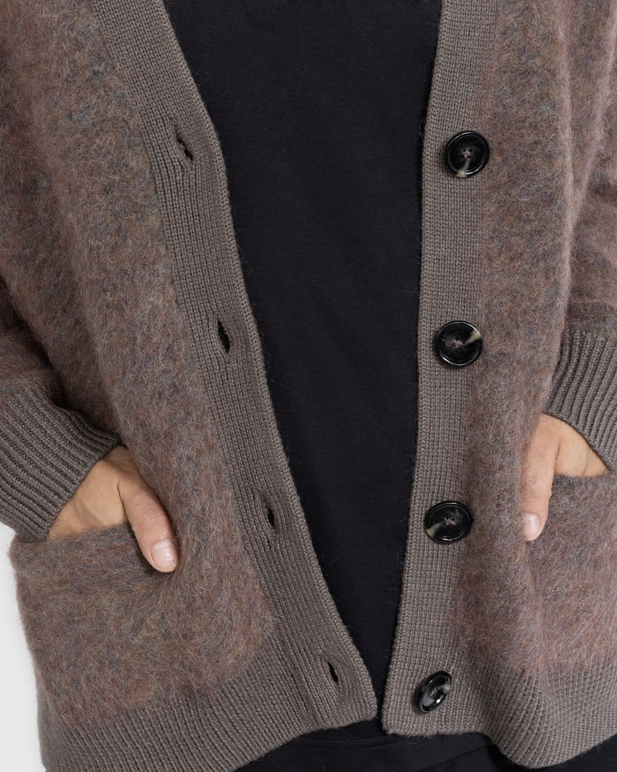 Acne Studios – Fringe Cardigan Brown - 4
