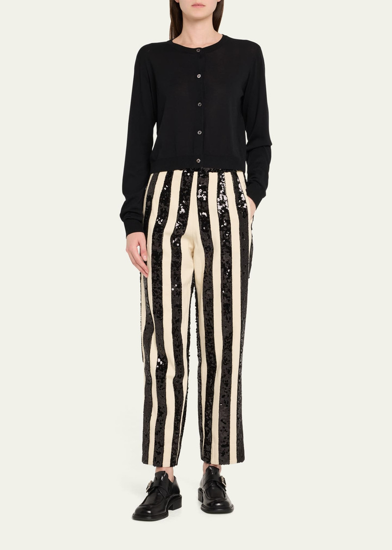 BODE Grandstand Hall Stripe Sequined Trousers outlook