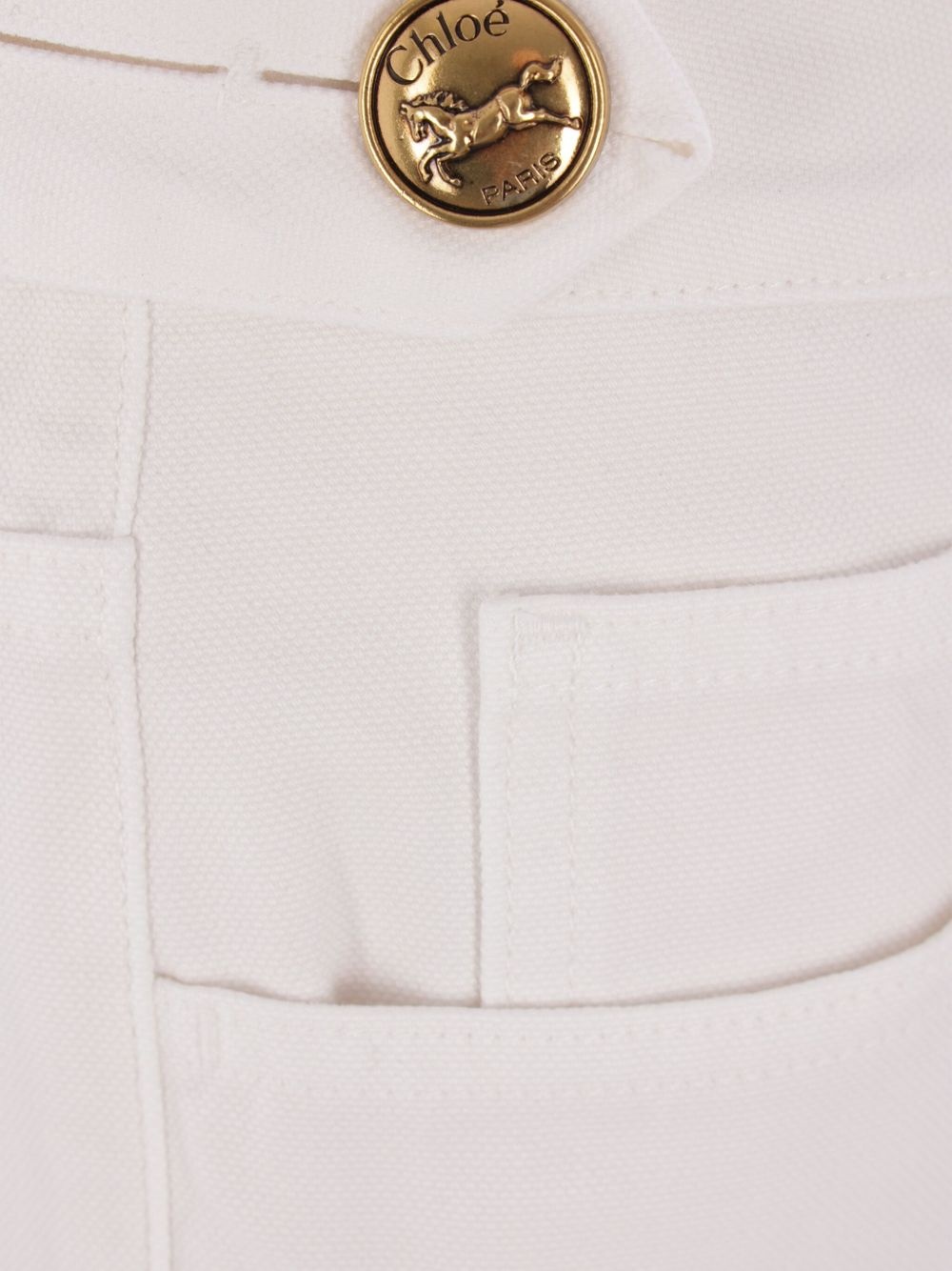 cotton straight-leg trousers - 4