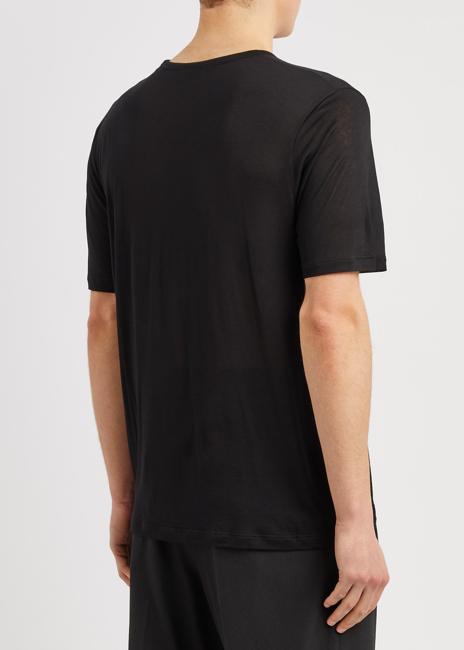 Logo-embroidered jersey T-shirt - 3