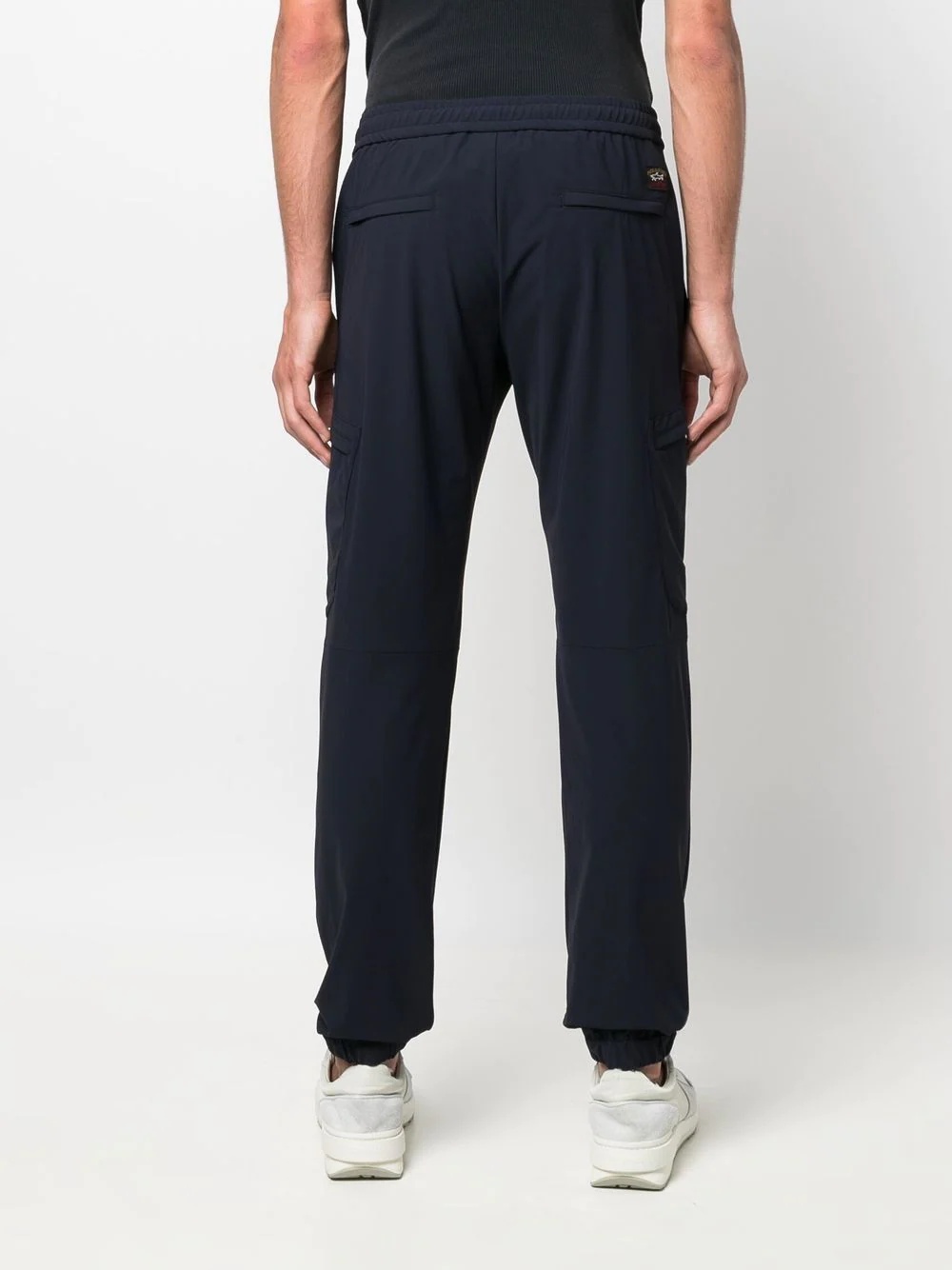 slim-cut cargo trousers - 4