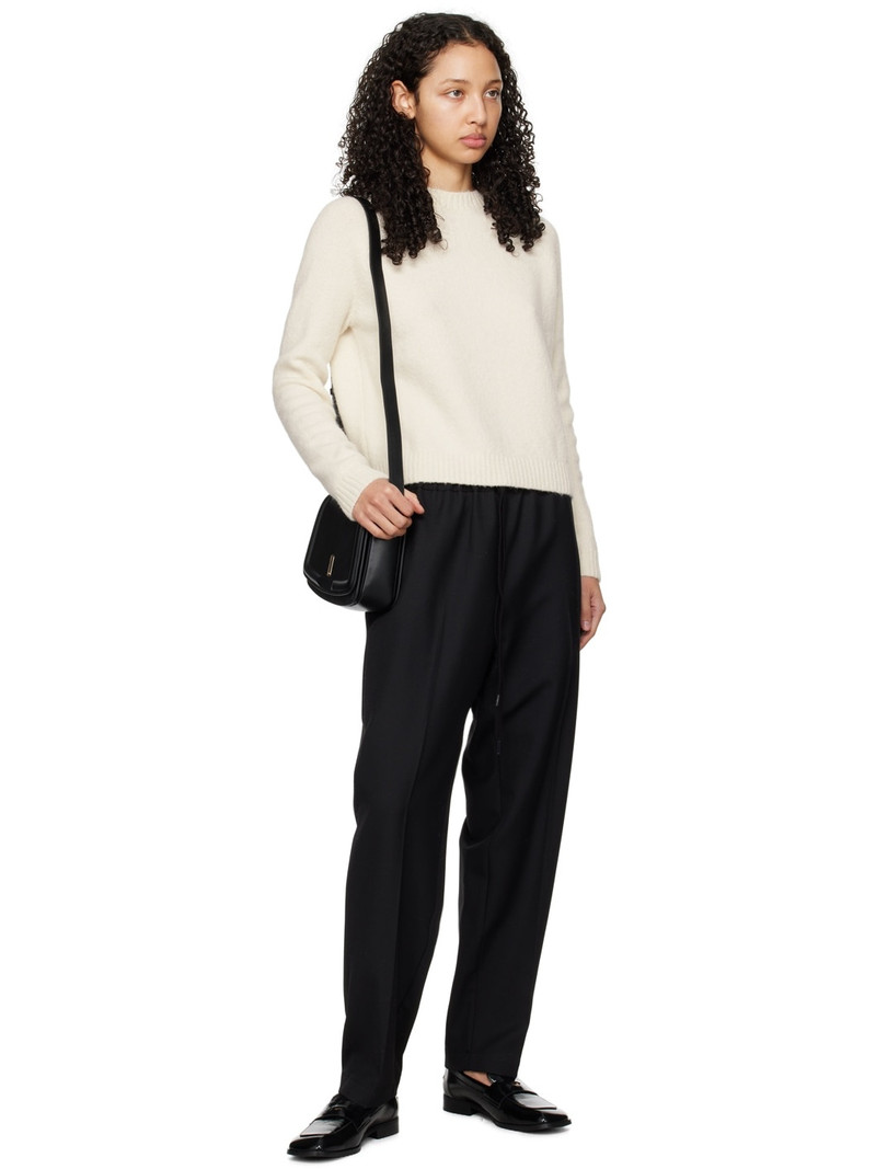 BOSS Off-White Rib Sweater outlook
