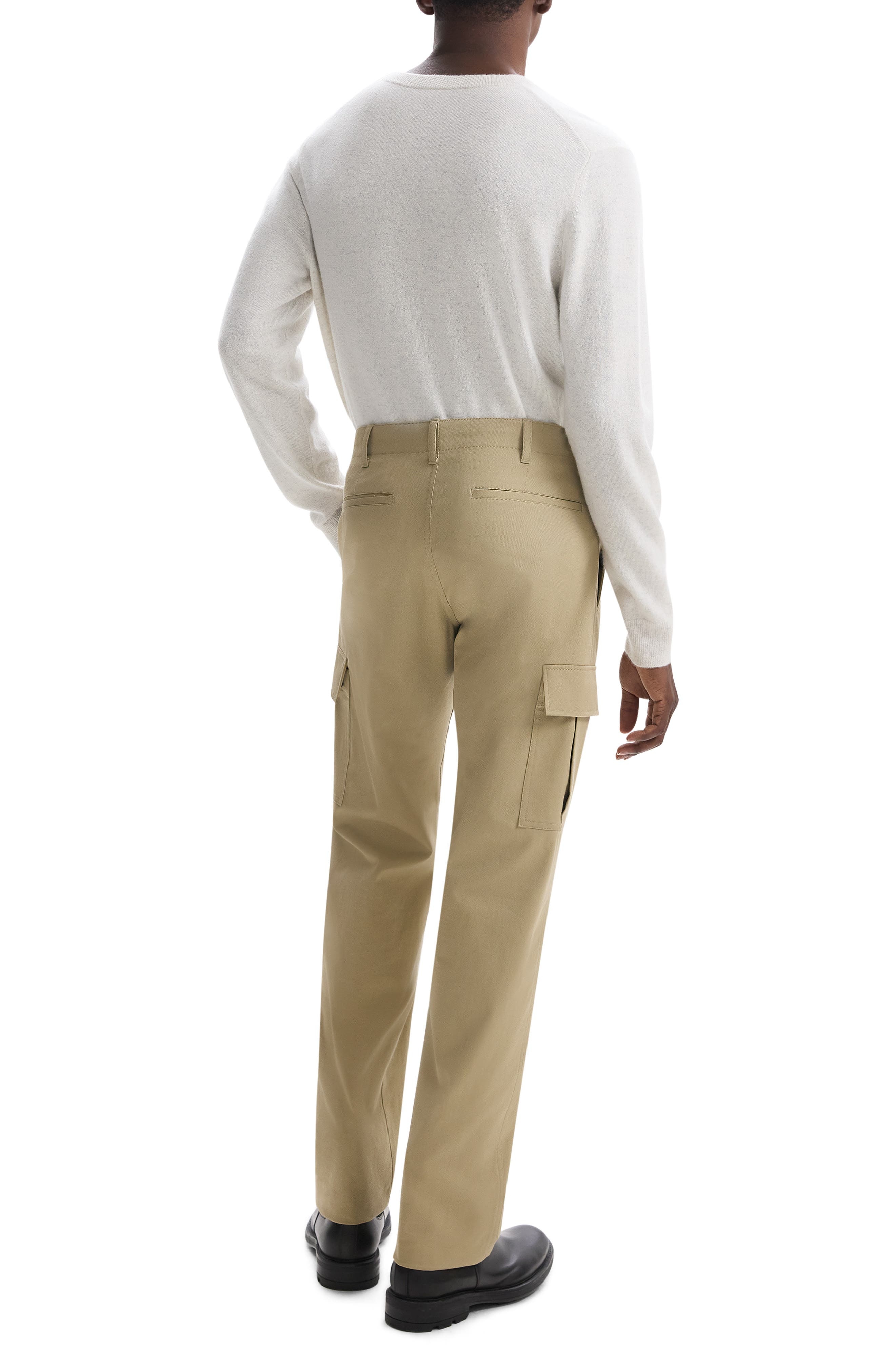 Theory Marvel Straight Leg Pants in Khaki at Nordstrom - 4