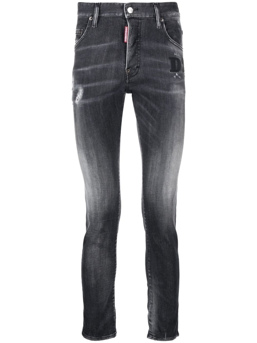 faded skinny-fit jeans - 1