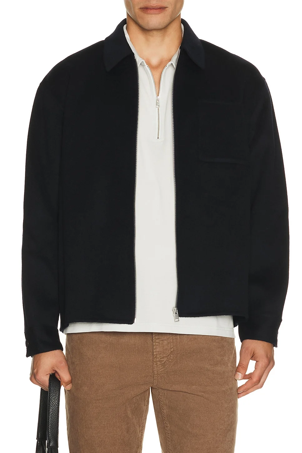 Double Face Zip Shirt Jacket - 1
