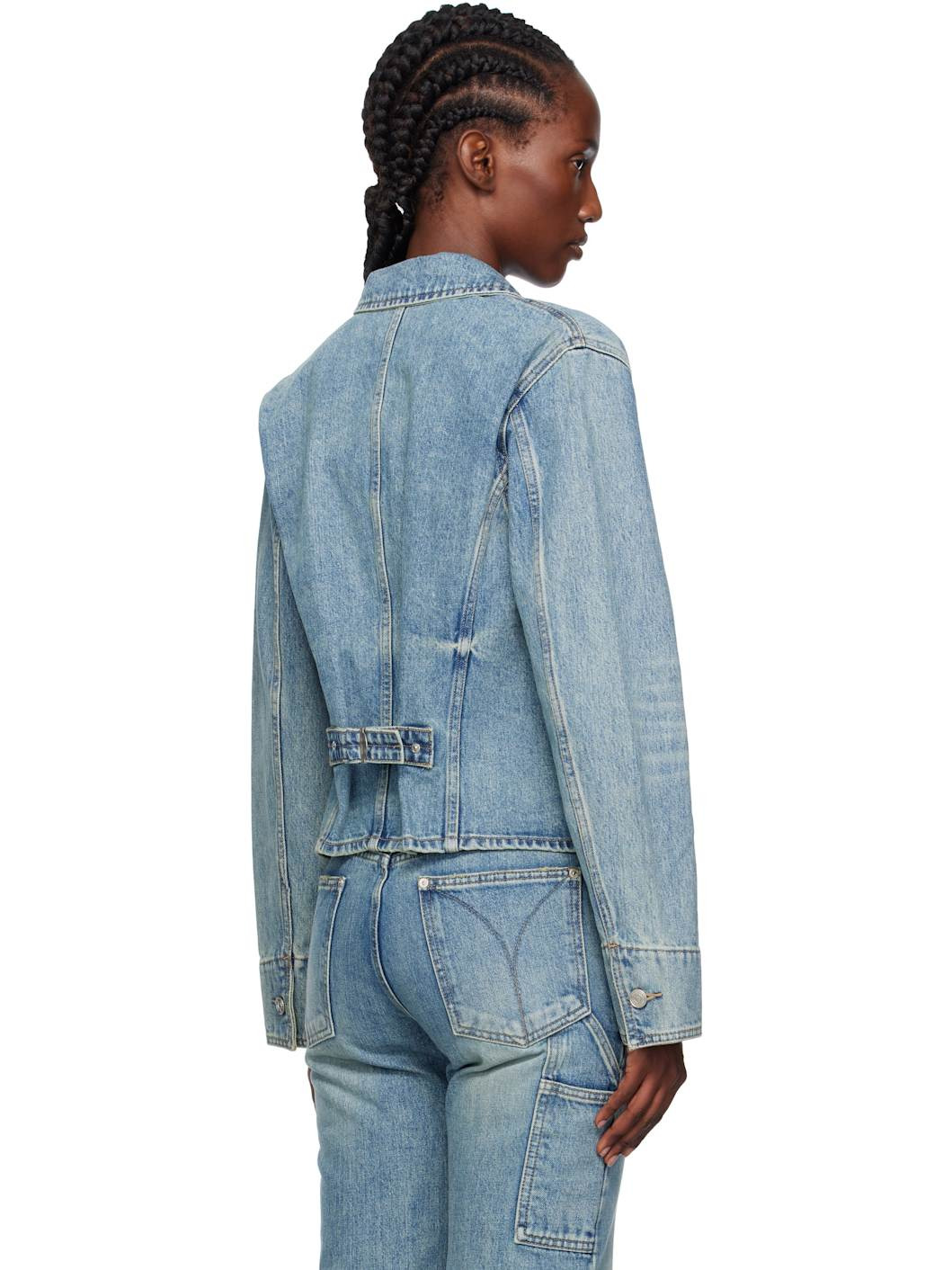 Blue Denim Trucker Jacket - 3