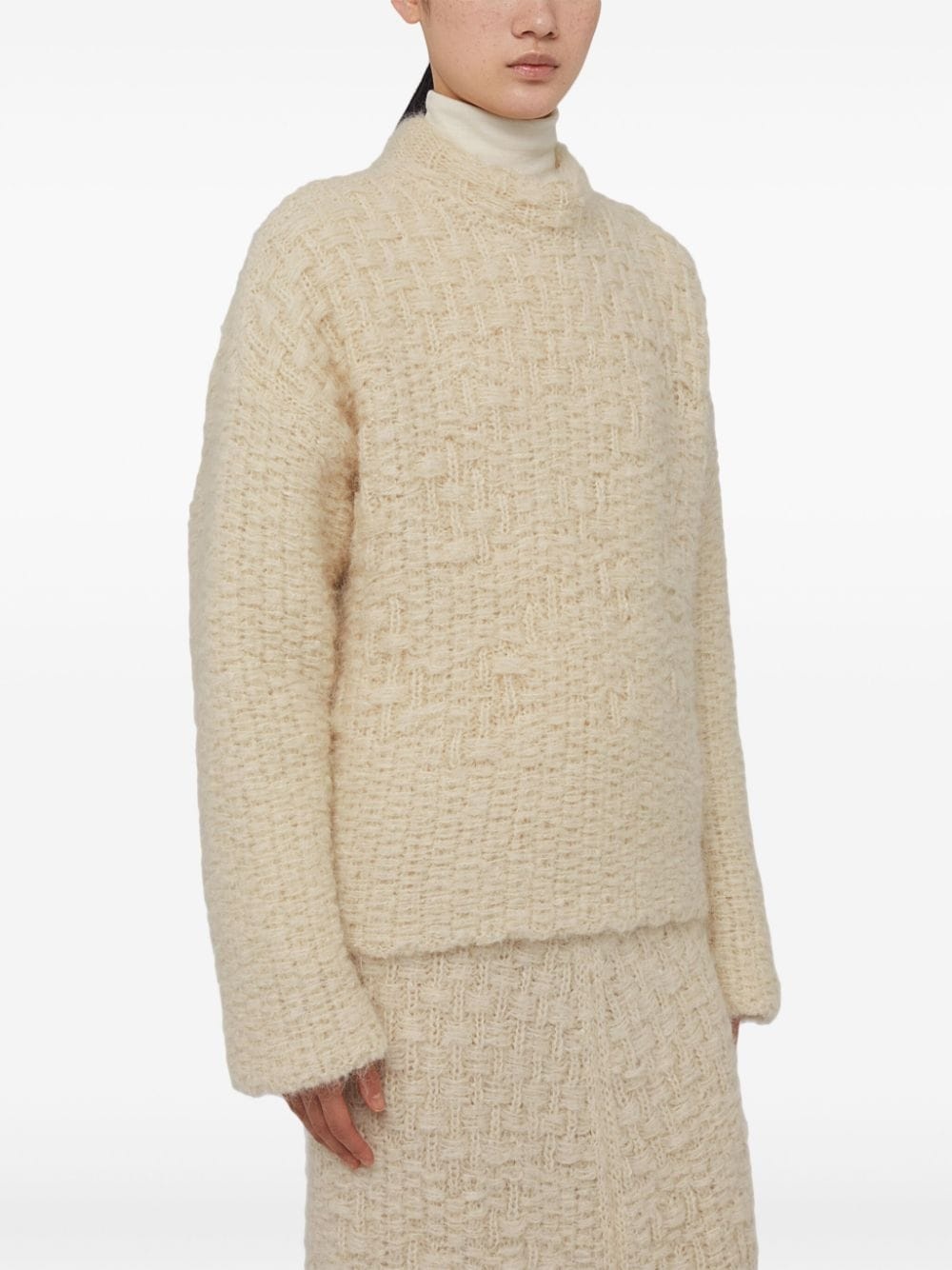 mock-neck jumper - 4