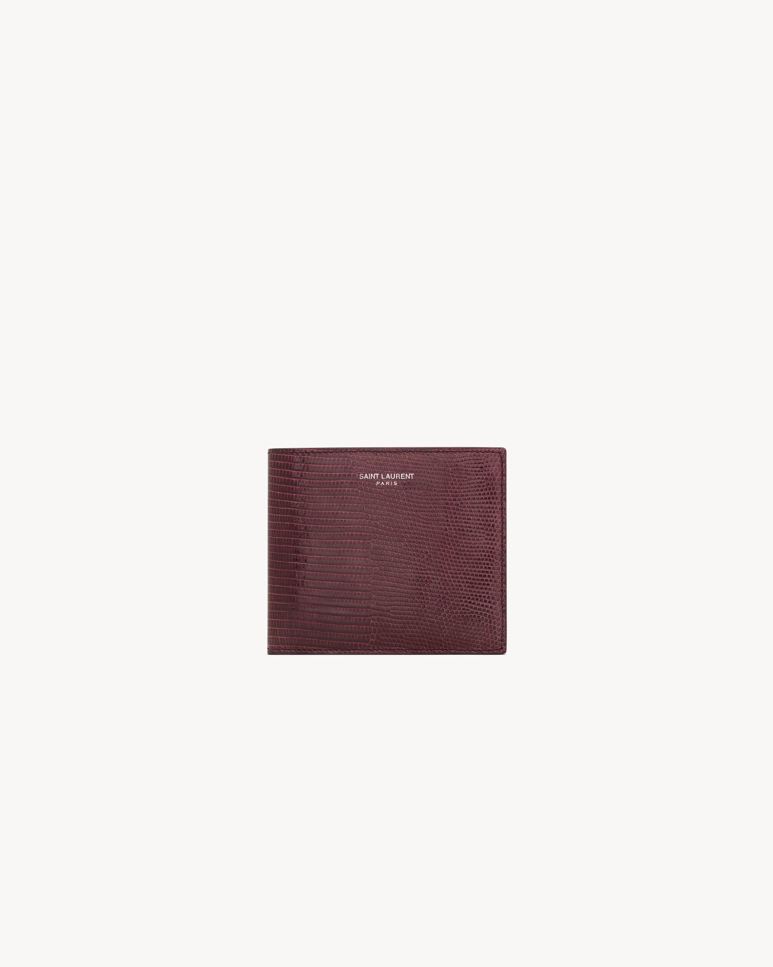 SAINT LAURENT PARIS EAST/WEST WALLET IN LIZARD - 1