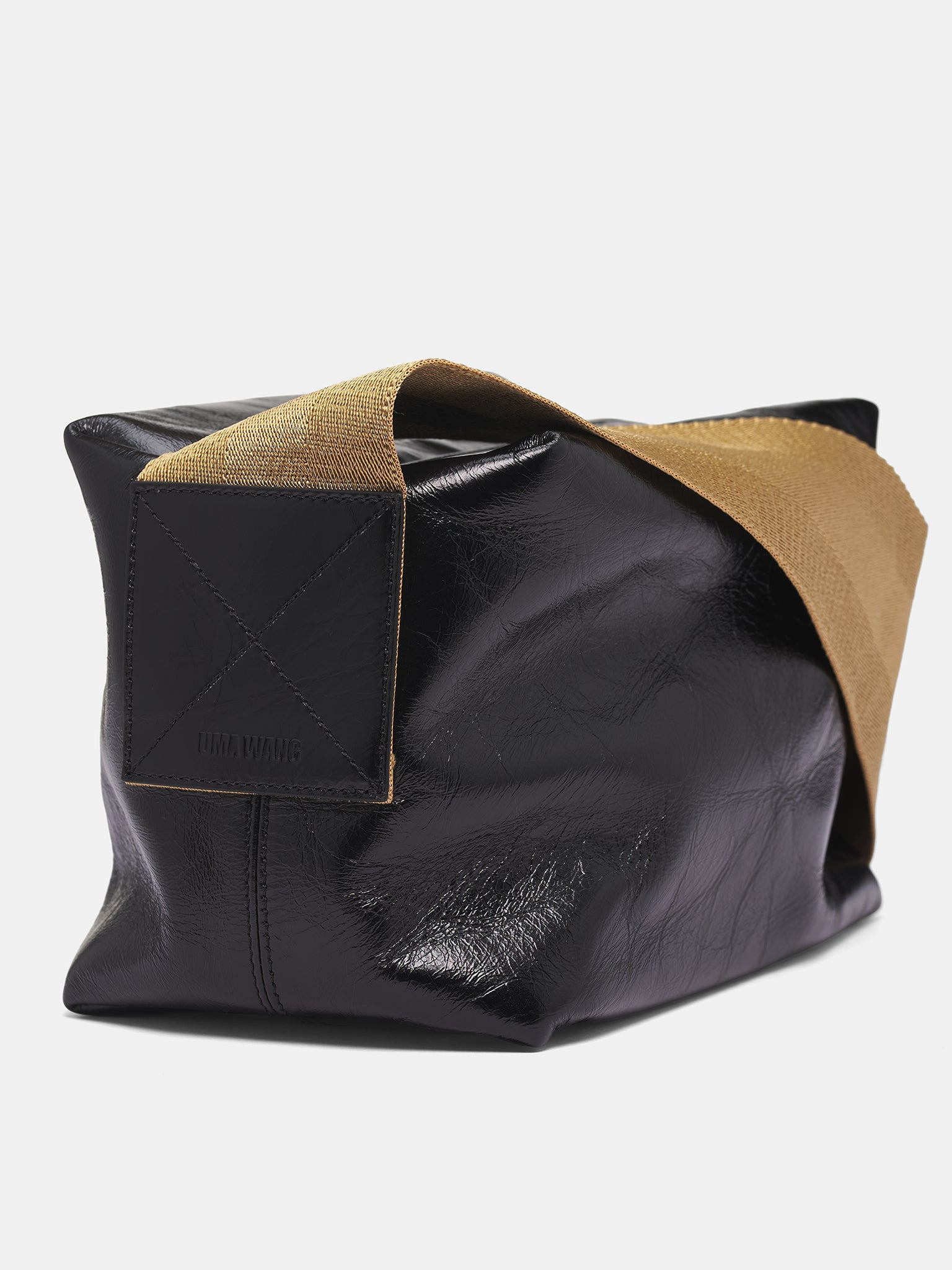 Black Leather Shoulder Bag - 2