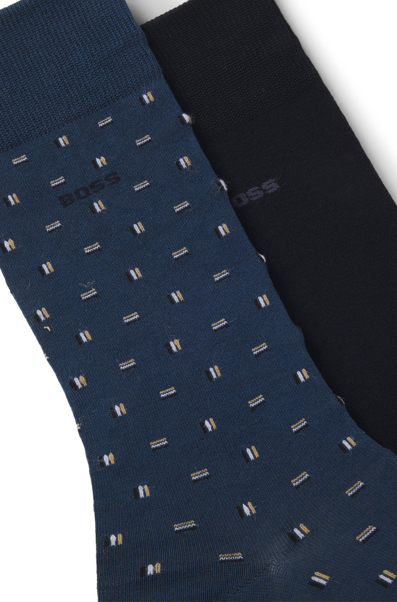 BOSS TWO-PACK OF REGULAR-LENGTH SOCKS IN A COTTON BLEND outlook