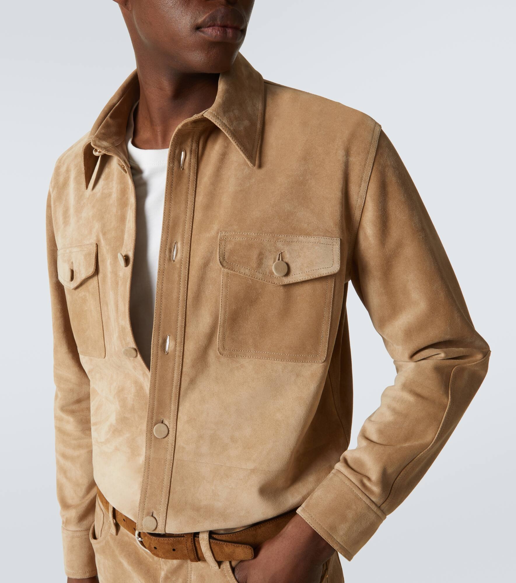 Lucas suede overshirt - 5