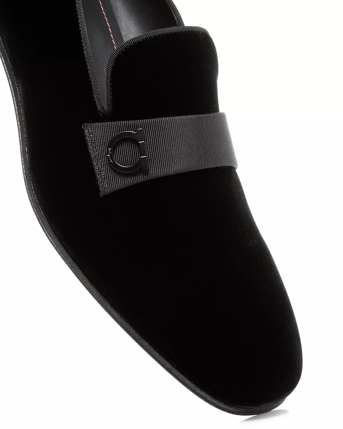 Men's Velvet Smoking Slipper Loafers - 4
