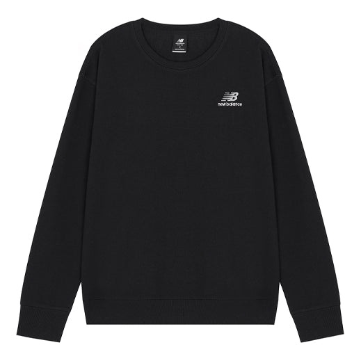 New Balance SS22 Embroidered Logo Sports Round Neck Pullover Black UT21501-BK - 1