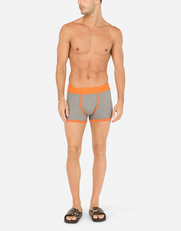 Fine-rib stretch cotton boxers - 2