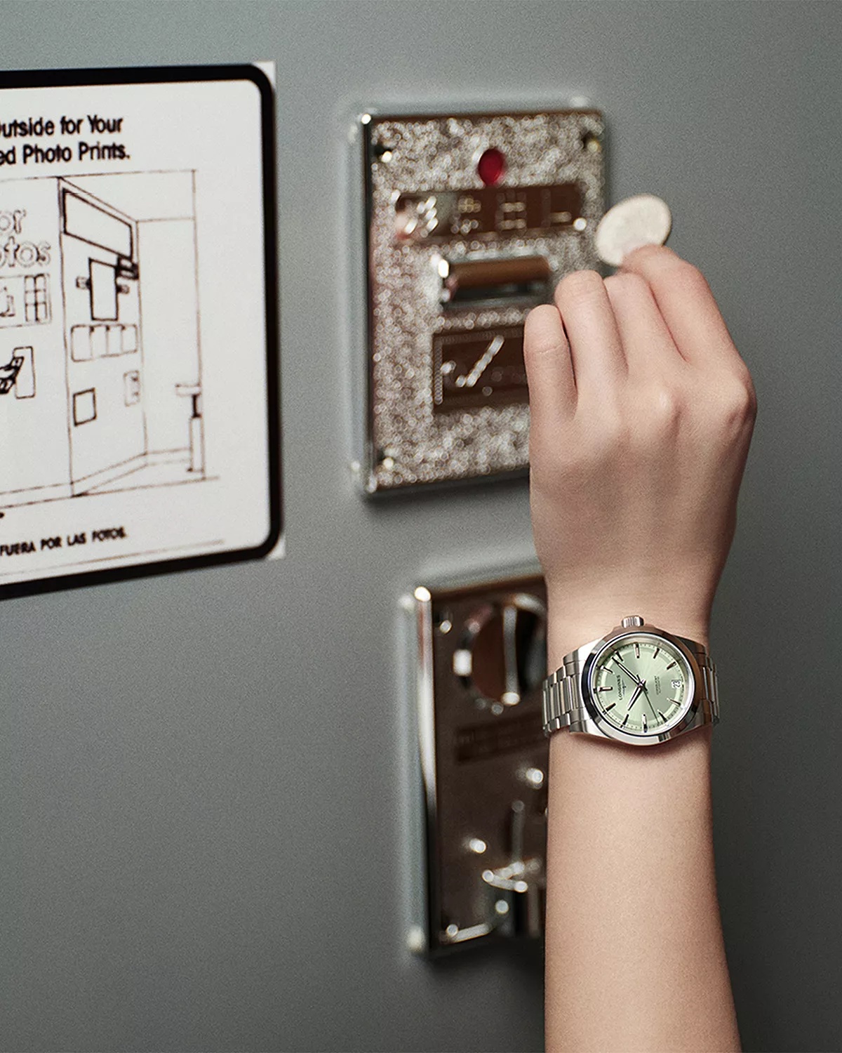 Conquest Sunray Green Watch, 34mm - 3