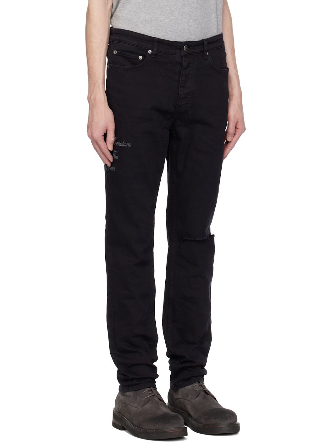 Black Chitch Ghosted Lock Up Jeans - 2