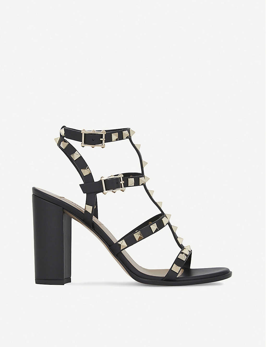 Rockstud 90 leather heeled sandals - 1