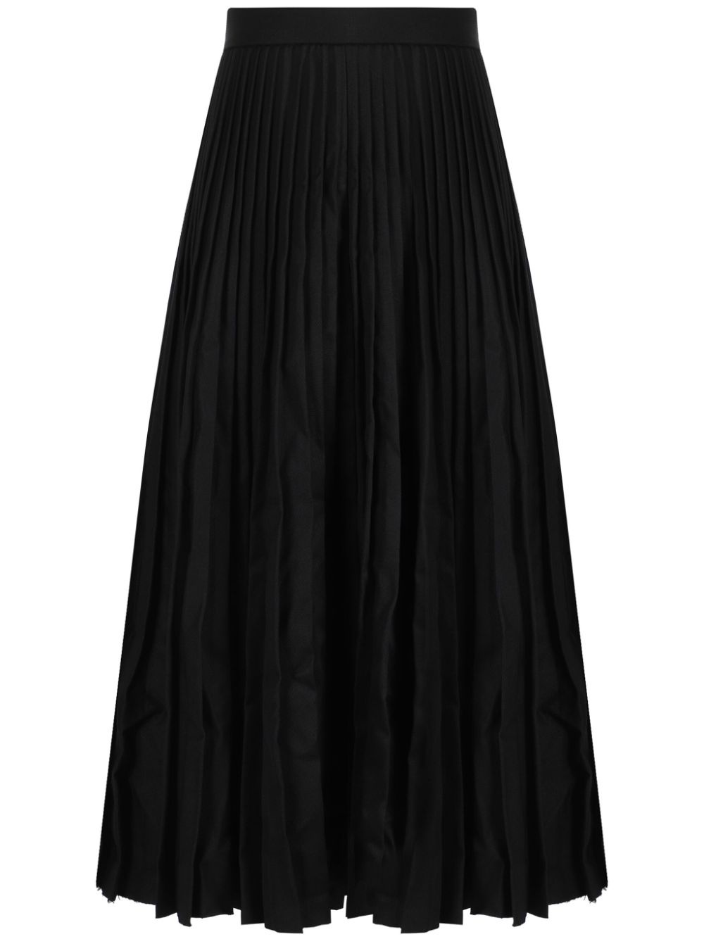 creased wool pleated skirt - 1