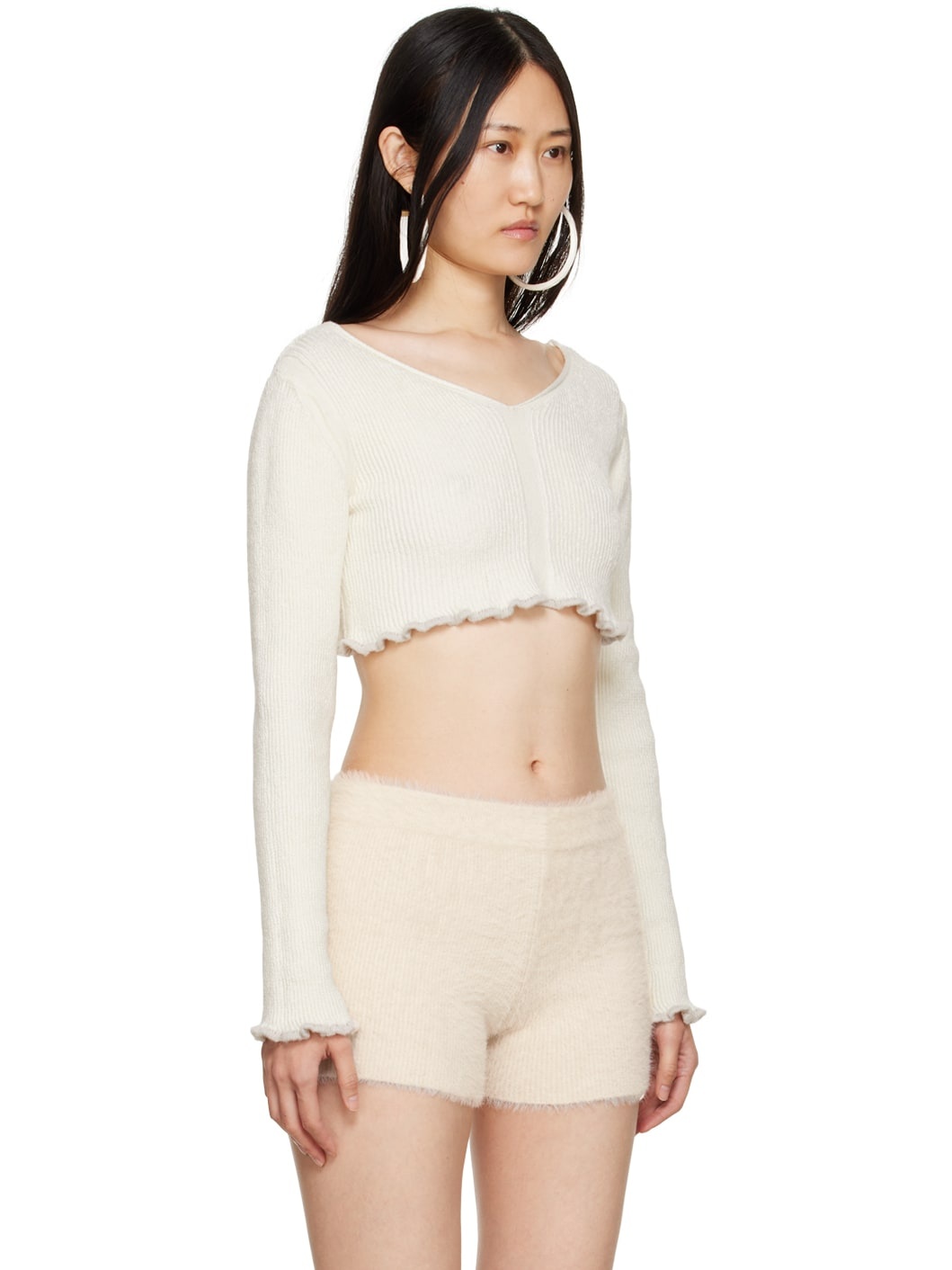 Off-White & Taupe 'La Maille Santon' Sweater - 2