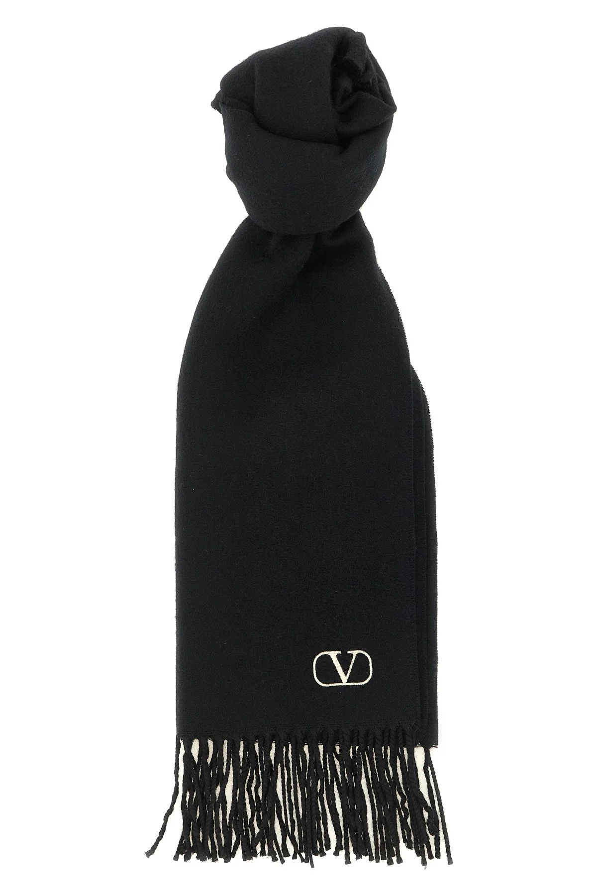 Cashmere Scarf Valentino Garavani With Fringes - 1