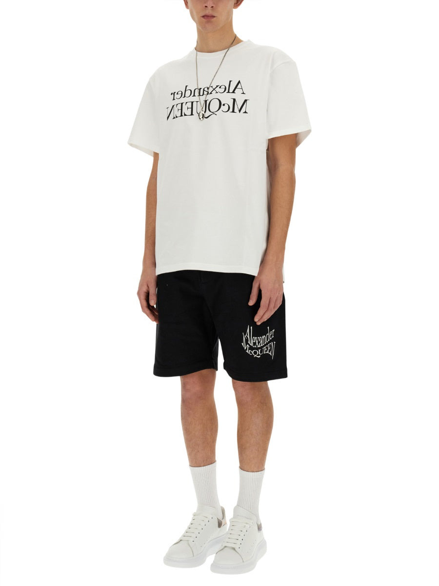 Alexander Mcqueen Men T-Shirt With Logo - 2