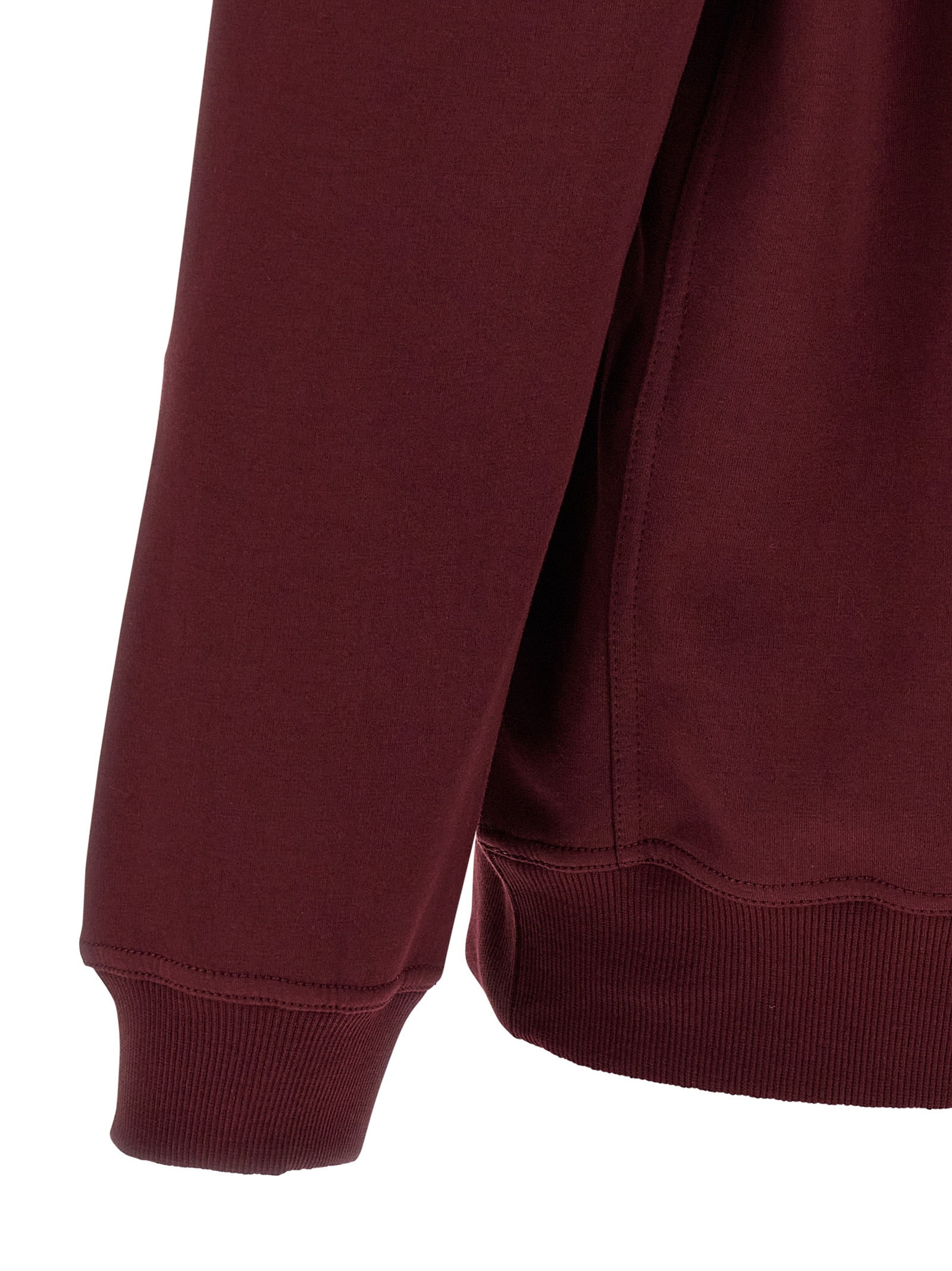 Techno Cotton Sweatshirt Bordeaux - 4